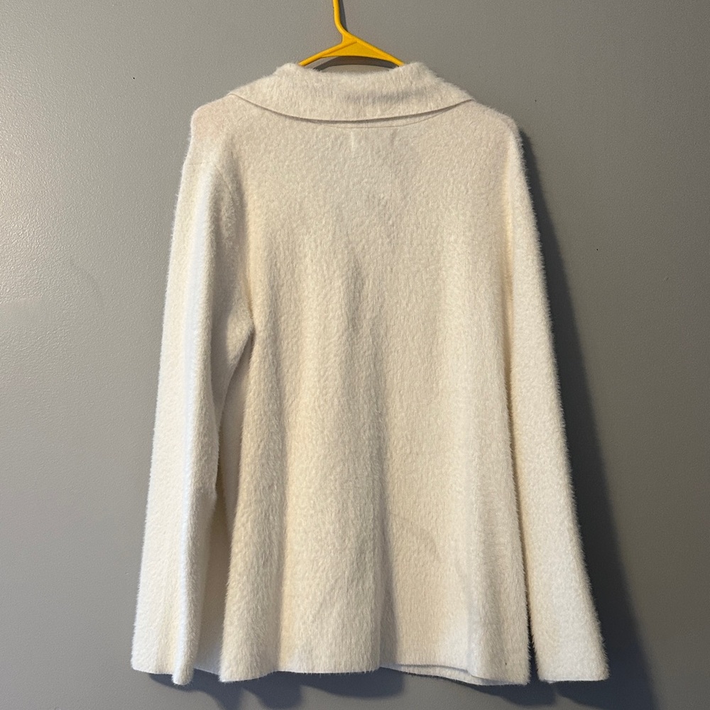 Rachel Zoe White Teddy Jacket with Snap Front - Picture 8 of 8